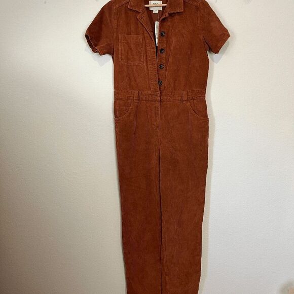 Urban Outfitters BDG Chocolate Brown Smith Corduroy Coverall Jumpsuit Small - Picture 3 of 7